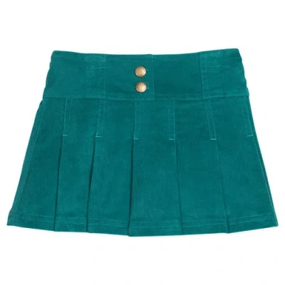 Bisby Kids' Pleated Mini Skort In Green