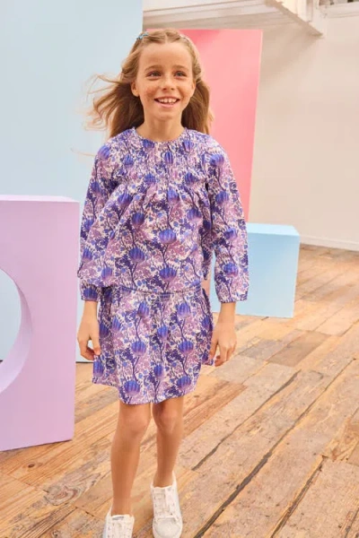 Bisby Kids' Ruched Anita Top In Blue