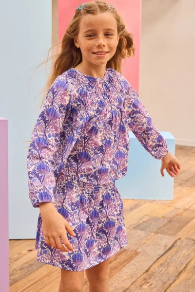 Bisby Kids' Ruched Anita Top In Blue