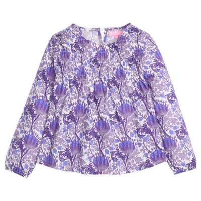 Bisby Kids' Ruched Anita Top In Blue