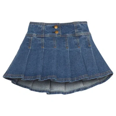 Bisby Kids' Pleated Mini Skort In Blue