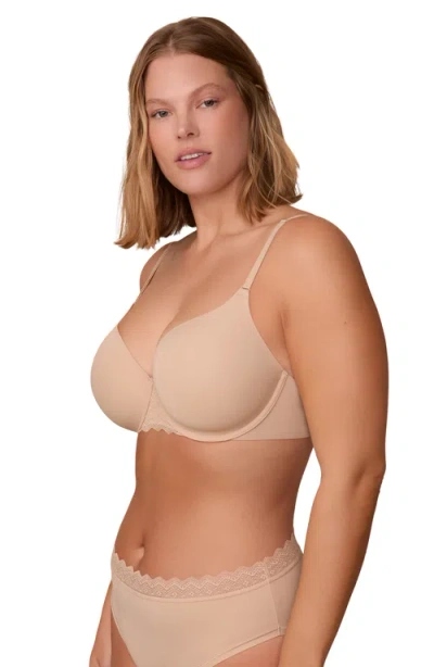 Harper Wilde Base Lace T-shirt Bra In Neutral