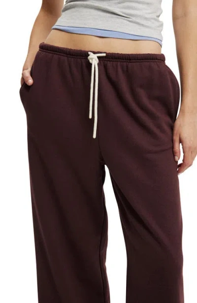 Cotton On Wide Leg Sweatpant In Brown