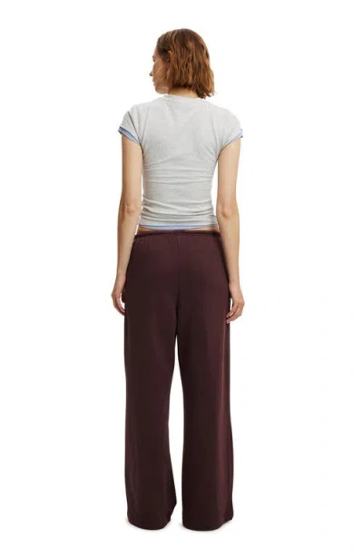 Cotton On Wide Leg Sweatpant In Brown