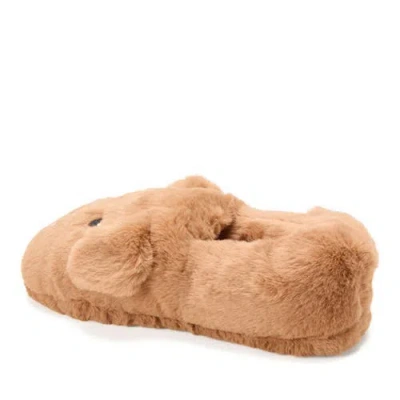 Dearfoams Adult Closed Back Unisex Adult Memory Foam Slip-on Slippers In Brown