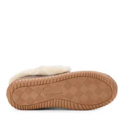 Dearfoams Ryland Cabin Moccasin Slipper In Gray