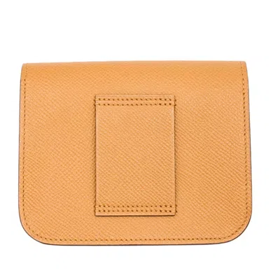 Pre-owned Hermes Brown Epsom Leather Coin Purse/coin Case ()