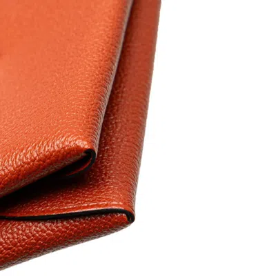 Pre-owned Hermes Brown Chevre Leather Coin Purse/coin Case ()