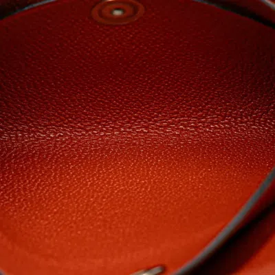 Pre-owned Hermes Brown Chevre Leather Coin Purse/coin Case ()