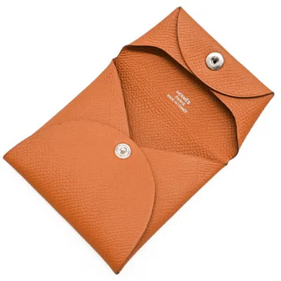 Pre-owned Hermes Brown Epsom Leather Coin Purse/coin Case ()