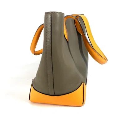Pre-owned Hermes Grayish Yellow Epsom Leather Evercalf Leather Shoulder Bag Tote Bag ()