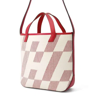 Pre-owned Hermes Kara Swift Leather Toile H Handbag Tote Bag ()