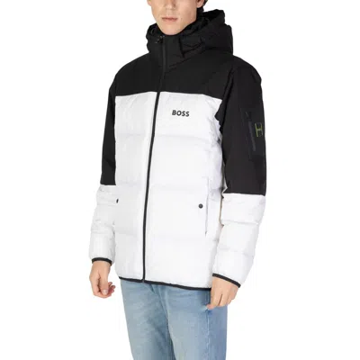 Hugo Boss Long-sleeved Cotton Jacket In White