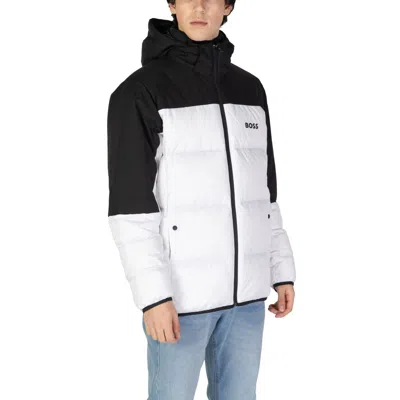 Hugo Boss Long-sleeved Cotton Jacket In White