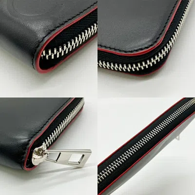Pre-owned Loewe Black Leather Long Wallet (bi-fold) ()