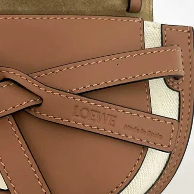 Pre-owned Loewe Brown Cotton Canvas Pochette Shoulder Bag ()