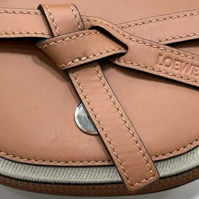 Pre-owned Loewe Brown Cotton Canvas Pochette Shoulder Bag ()