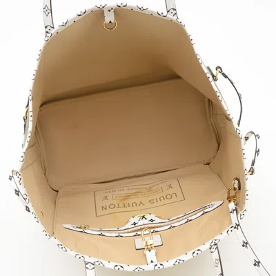 Pre-owned Louis Vuitton Beige Khaki White Monogram Tote Bag ()