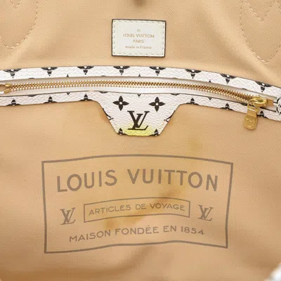 Pre-owned Louis Vuitton Beige Khaki White Monogram Tote Bag ()