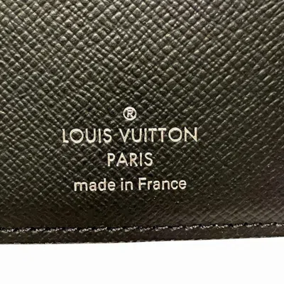 Pre-owned Louis Vuitton Black Gray Monogram Eclipse Wallet (bi-fold) () In Multi