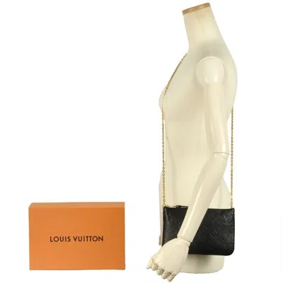 Pre-owned Louis Vuitton Black Monogram Empreinte Pochette Shoulder Bag ()