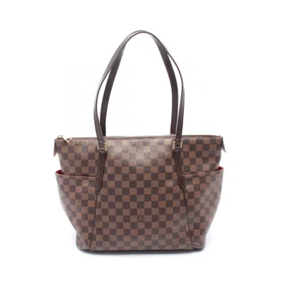 Pre-owned Louis Vuitton Brown Coated Canvas Damier Canvas Tote Bag ()