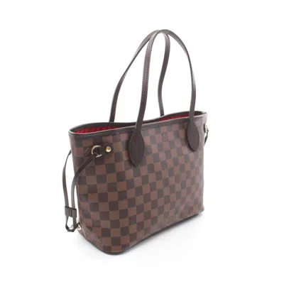 Pre-owned Louis Vuitton Brown Coated Canvas Pvc Damier Canvas Leather Tote Bag ()