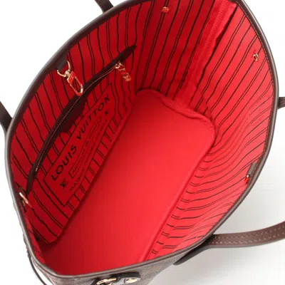 Pre-owned Louis Vuitton Brown Coated Canvas Pvc Damier Canvas Leather Tote Bag ()