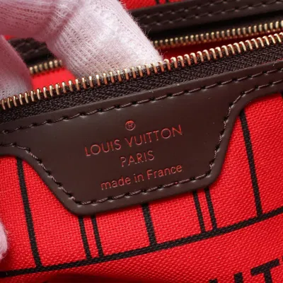 Pre-owned Louis Vuitton Brown Coated Canvas Pvc Damier Canvas Leather Tote Bag ()