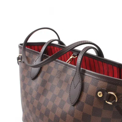 Pre-owned Louis Vuitton Brown Coated Canvas Pvc Damier Canvas Leather Tote Bag ()