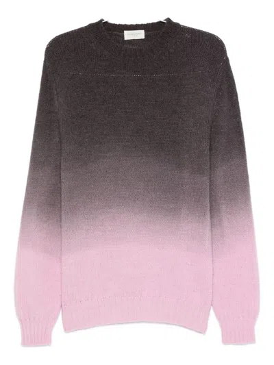 Tintoria Mattei Gradient-effect Crew-neck Sweater In Multi