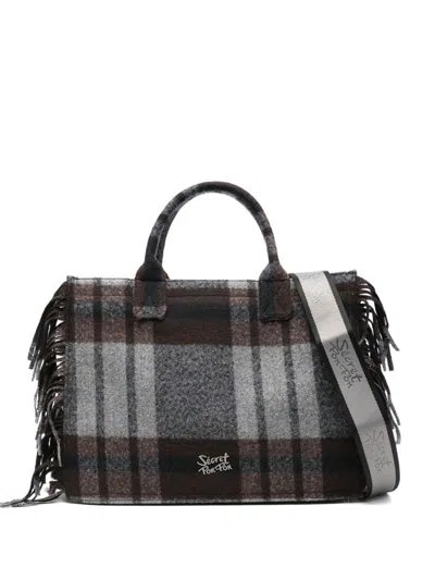 Secret Pon-pon Large Isabella Tote Bag In Black