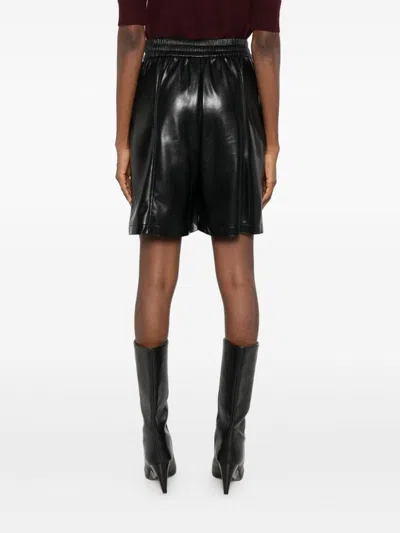 Pinko Elasticated-waist Shorts In Black