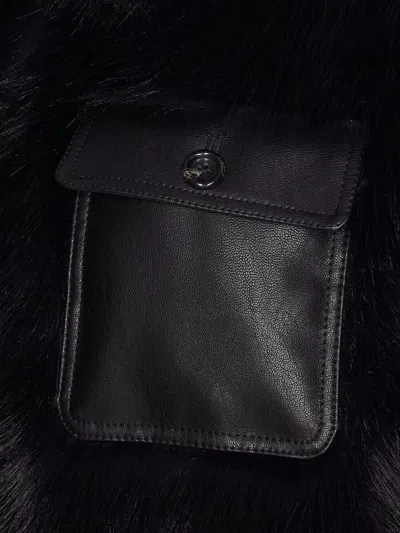 Liu •jo Giubbino In Ecopelliccia Nero In Black