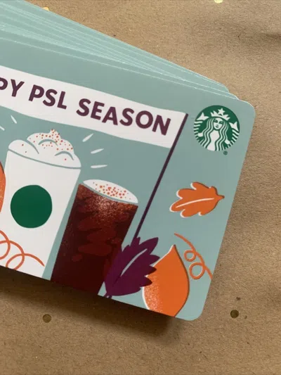 A I M E E Starbucks Fall Psl Gift Card