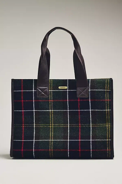 Barbour Turnberry Tote Bag In Wool Blend With Check Pattern In Multi