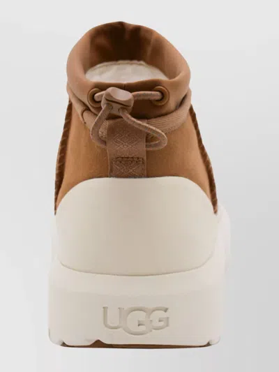Ugg Cl Ultra Mini Weathe Ankle Boots In Leather Color Suede In Brown