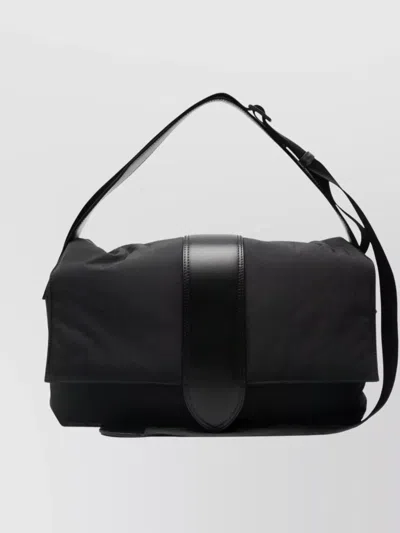 Jacquemus The Messenger Bambino Bag With Adjustable Shoulder Strap In Black