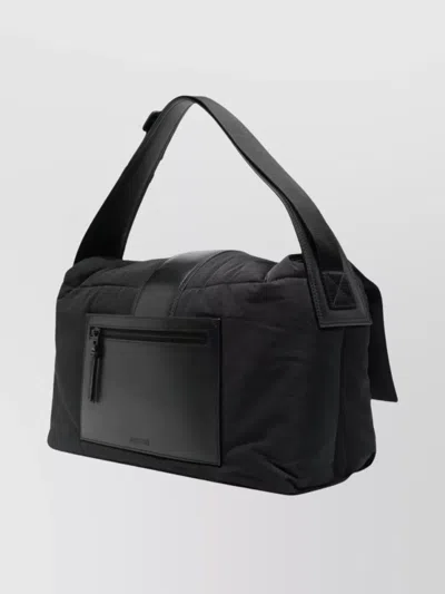 Jacquemus The Messenger Bambino Bag With Adjustable Shoulder Strap In Black