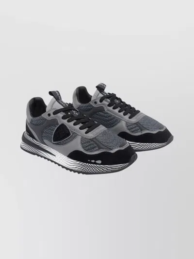 Philippe Model Casual Sneakers With Rubber Sole And Mesh In Black
