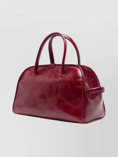 Jacquemus Le Petit Tourism In Shiny Vintage-finished Leather Bags