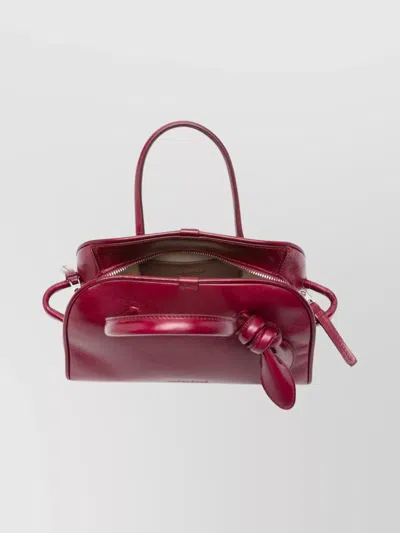 Jacquemus Le Petit Tourism In Shiny Vintage-finished Leather Bags