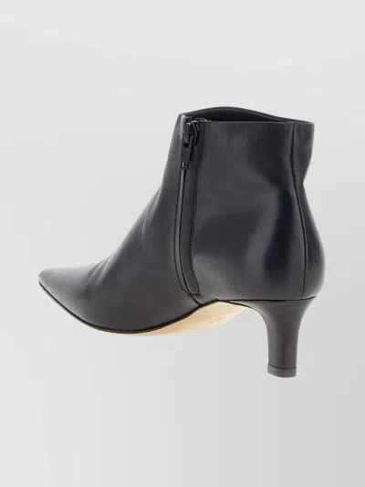 The Row Ankle Boots With Kitten Heel And Pointed Toe In Black