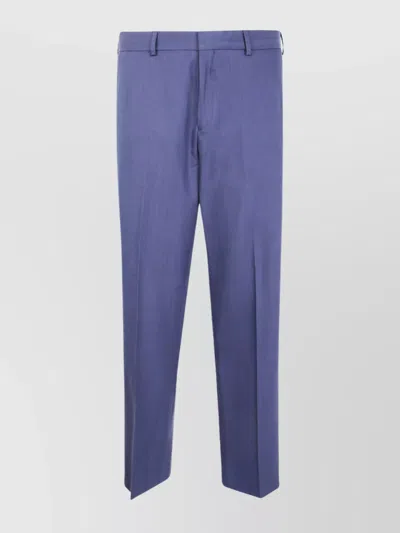 Paul Smith Men's Trousers With Back Pockets And Belt Loops In Blue