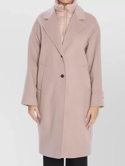Herno Lightweight Wool And Nylon Outerwear In Pink