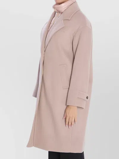 Herno Lightweight Wool And Nylon Outerwear In Pink