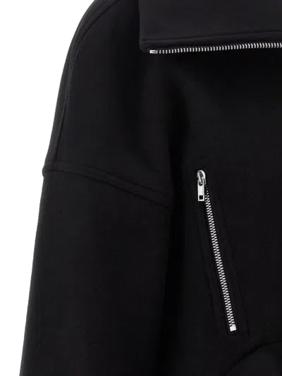 Rick Owens Black Wool Draculimo Structured Jacket