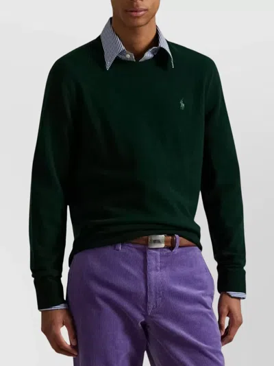 Polo Ralph Lauren Men's Sweaters Ralph Lauren - Ls Cn Pp Long Sleeve Pullover - Green In Green