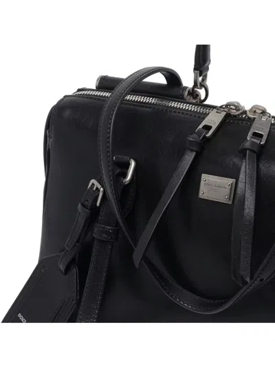 Dolce & Gabbana Calf Leather Shoulder Bag Vittoria Model