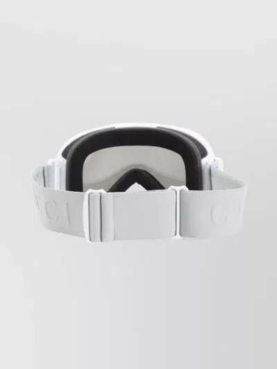 Gucci Stylish Sunglasses With Adjustable Strap And Wide Lens In Metallic